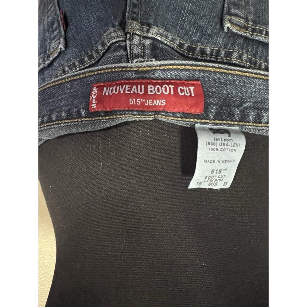 Levi's Women's Boot Cut 515 Jeans Dark Wash Low Rise Size 16 MIS M - Picture 4 of 4